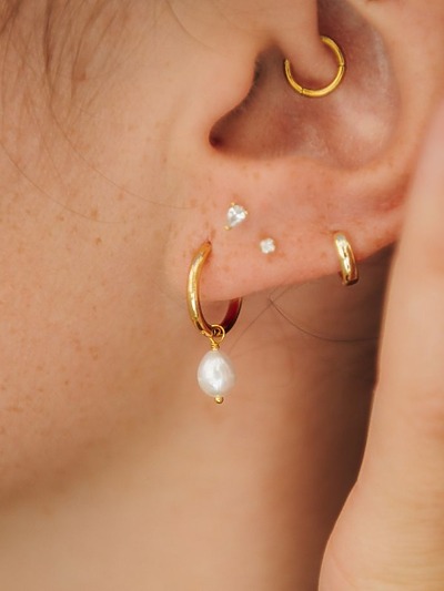Boucles d'oreilles nacre