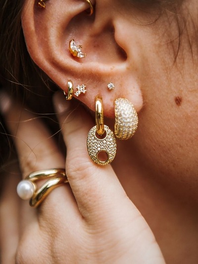 Créoles avec strass
