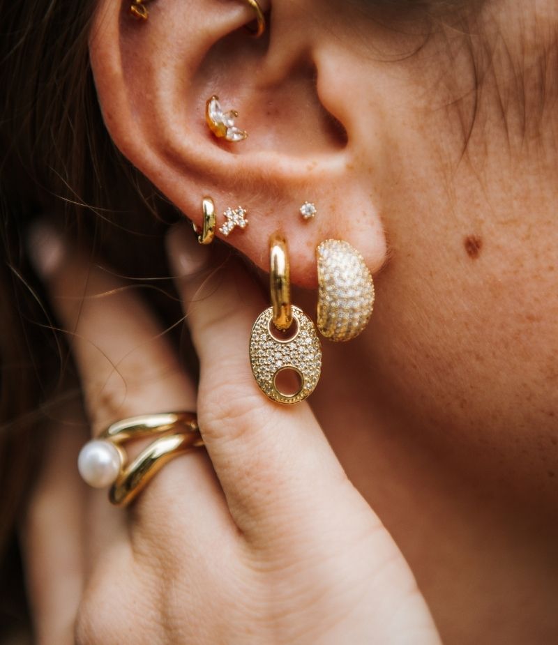 Créoles avec strass