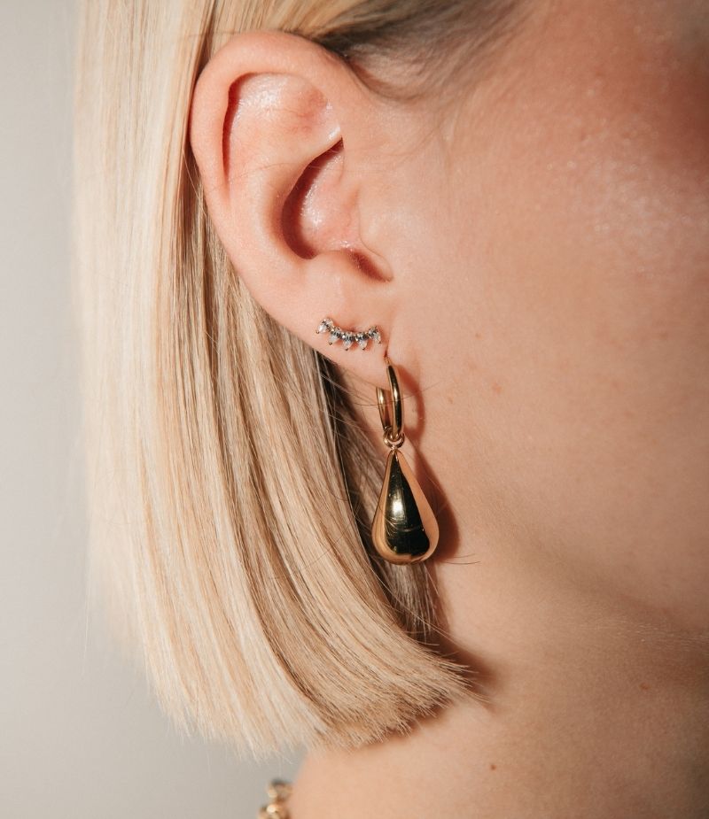 Piercing hélix strass
