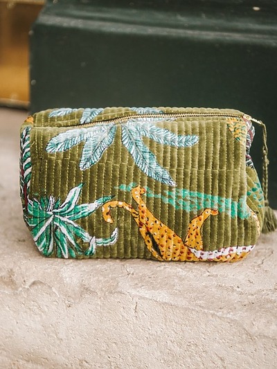 Pochette velours cotele​