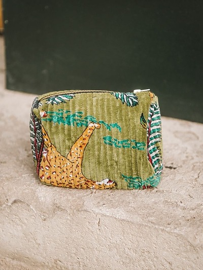 Pochette velours cotele​