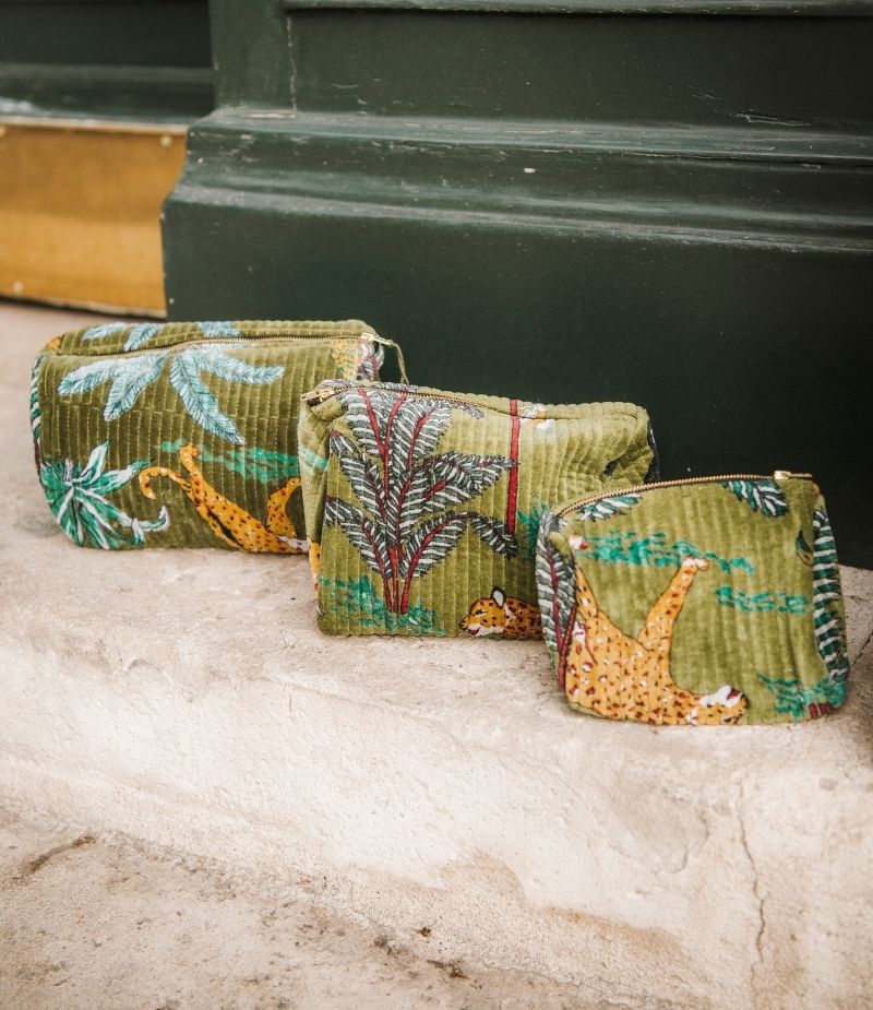 Pochette velours cotele​