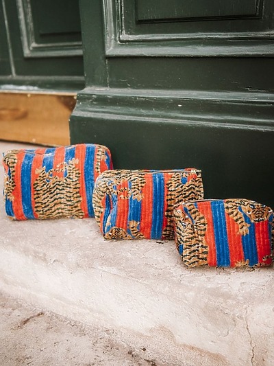 Pochette rouge tigre​
