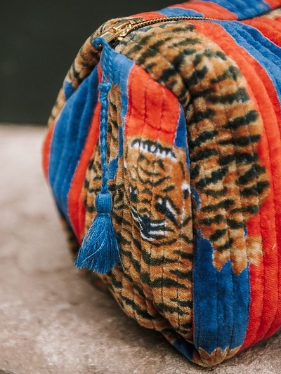 Pochette rouge tigre​