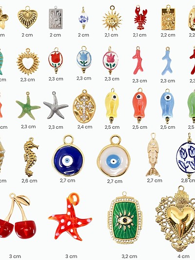 bijoux cailloux charms