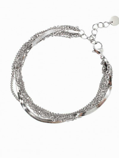 Bracelet multi rangs acier