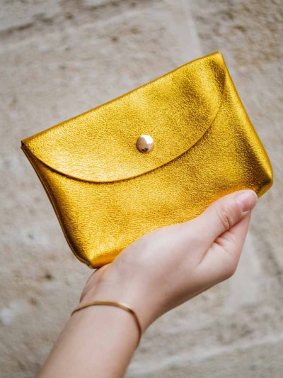 Pochette en cuir