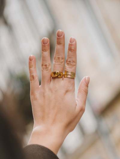 Bague chevalière pour femme