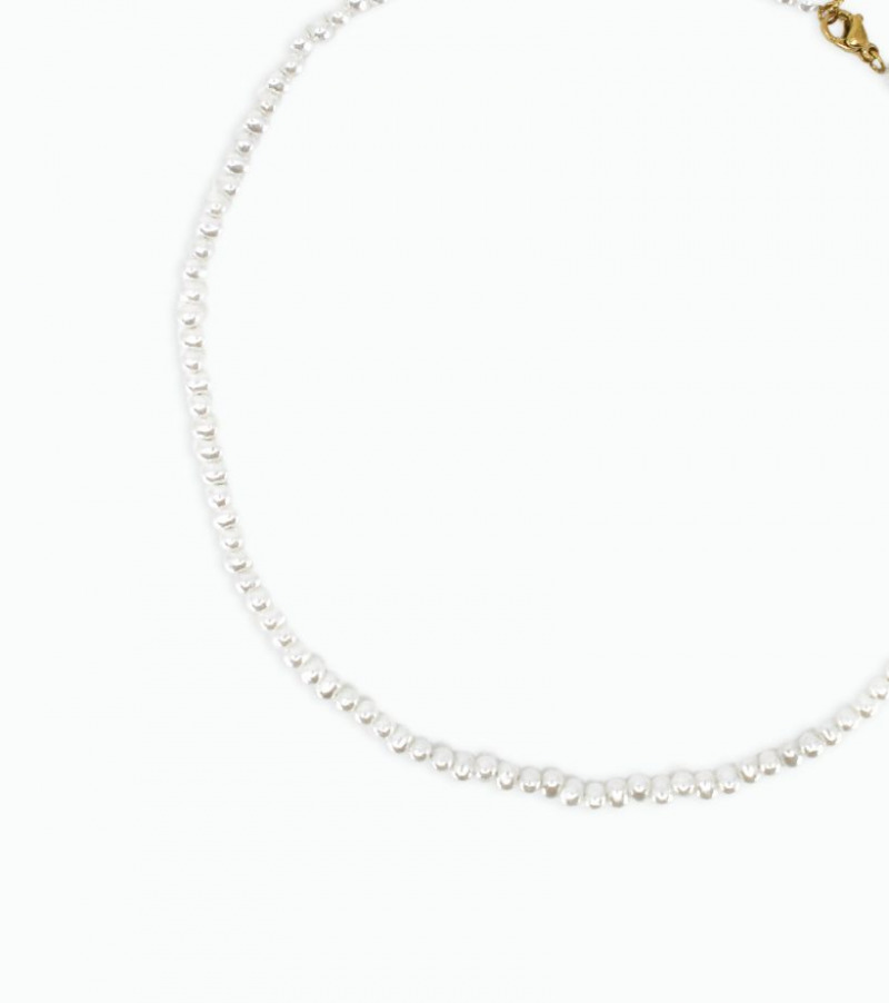 Collier chaine perles