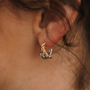 boucle d oreille or et argent
