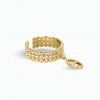 Bague breloque dorée