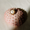 Bague en nacre blanche