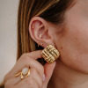 Boucles d'oreilles carrées