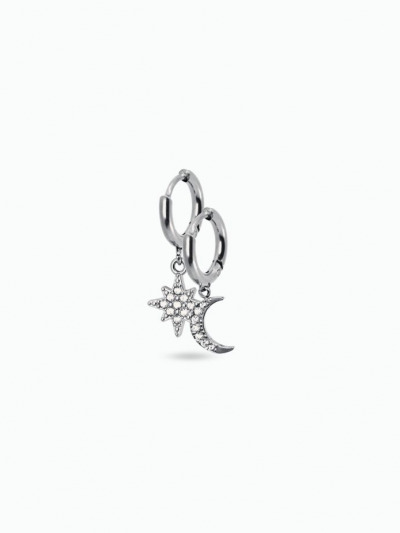 Boucles d'oreilles soleil et lune
