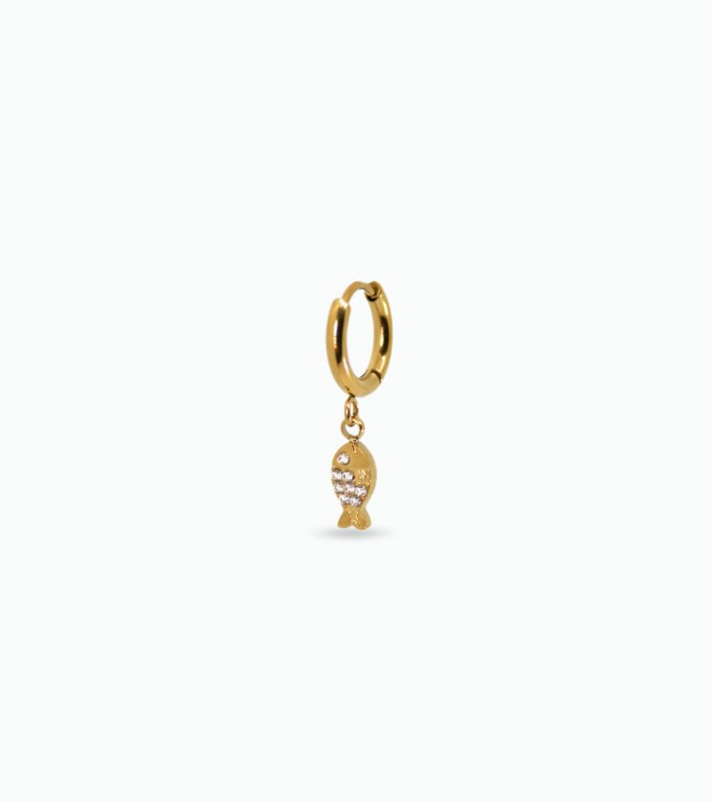 Mono boucle d'oreille poisson