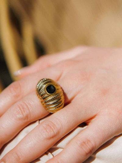 Grosse bague pierre naturelle