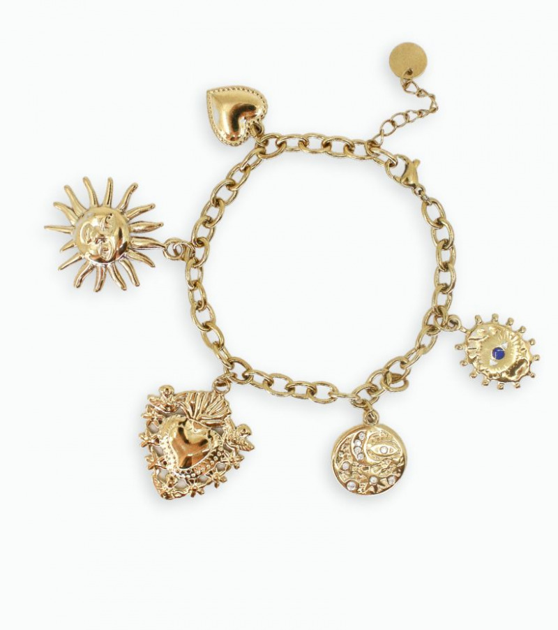 Bracelet pendentif rond