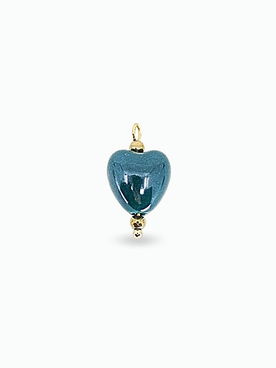 Pendentif coeur bleu