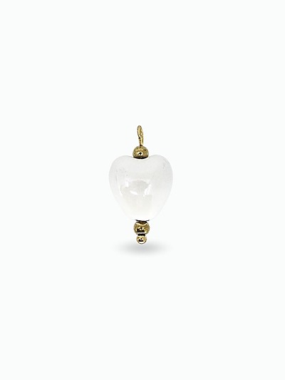Pendentif coeur blanc