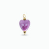 Pendentif coeur violet