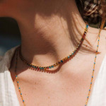 Collier rivière de strass