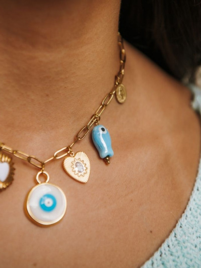 Pendentif poisson bleu