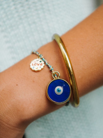 Pendentif oeil bleu grec