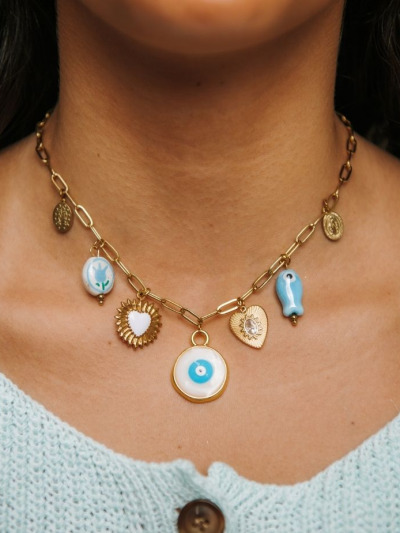 Pendentif poisson bleu