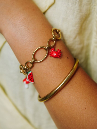 Pendentif rouge crabe
