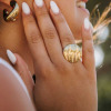 Bague dorée inoxydable