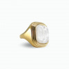 Bague acier inoxydable doré femme