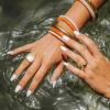 Bague acier inoxydable doré femme