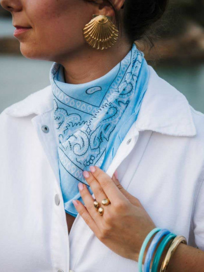 Foulard carré coton​