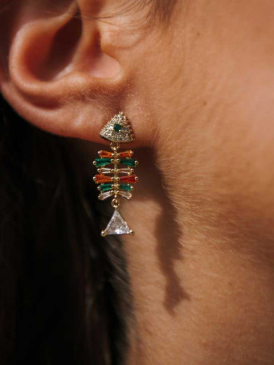 Boucles d'oreilles poisson