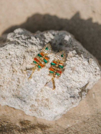 Boucles d'oreilles poisson