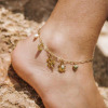Bracelet cheville coquillage