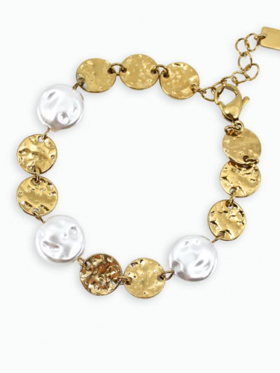 Gros bracelet doré