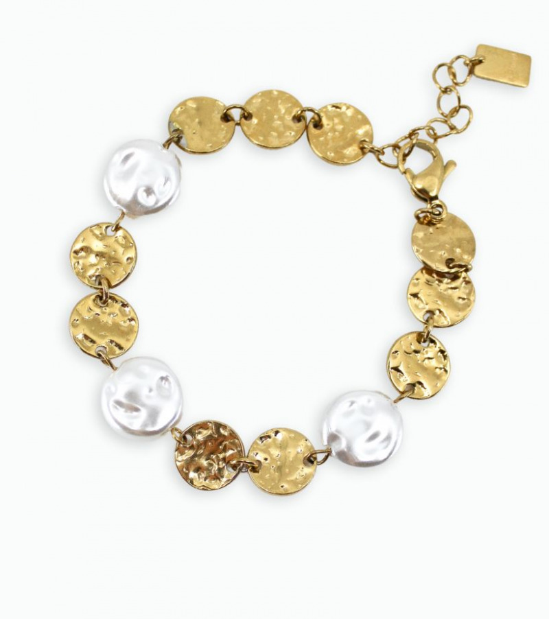 Gros bracelet doré