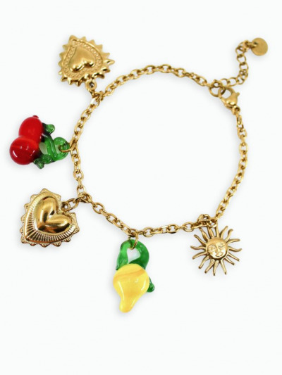 Bracelet pendentif verre