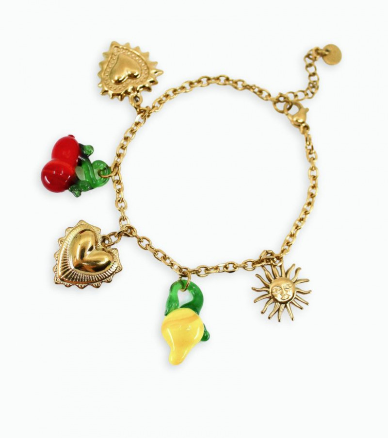 Bracelet pendentif verre