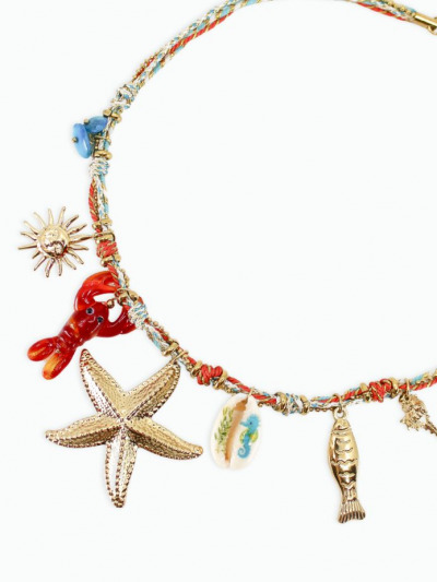 Collier breloque acier inoxydable