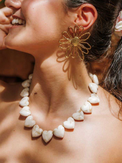 Collier gros coeurs
