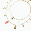 Collier de perles colorées