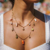 Collier de perles colorées