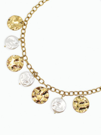 Gros collier doré