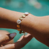 Gros bracelet doré