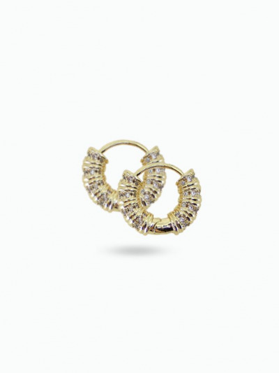 Boucles d'oreilles avec cristaux