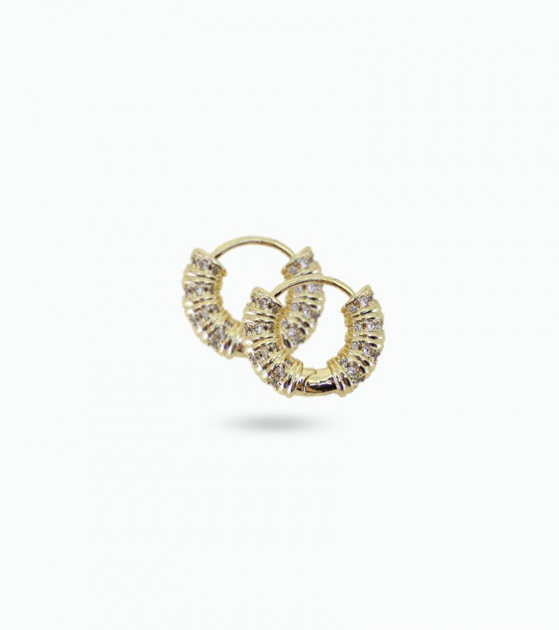 Boucles d'oreilles avec cristaux