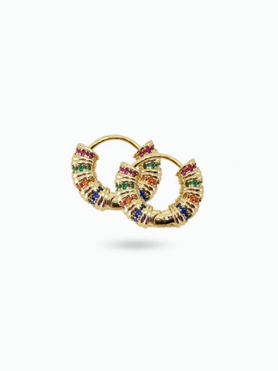 Boucles d'oreilles avec cristaux